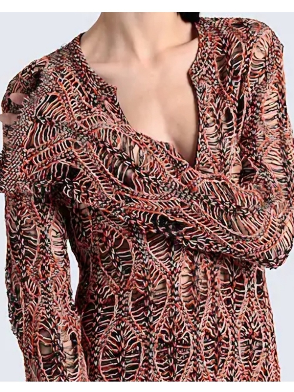 Chloe Long Knit Maxi Dress - Picture 3 of 10